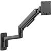 Logilink Supporto per monitor da 17 a 49 con molla a gas, adatto per monitor Flat & Curved
