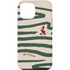 Disney Custodia per iPhone 13 Pro Max Disney Paperino Retro Vintage Silhouette & Onde Pattern