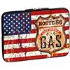 PEDEA Custodia design per notebook, 10,1 pollici, 13,3 pollici / 15,6 pollici / 17,3 pollici Stars and Stripes 15,6''