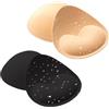 Nimiah Inserti impermeabili per reggiseno e costume da bagno, inserti push-up da donna, cuciti imbottiti, per bikini sportivo, 2beige, B