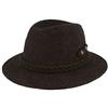 Faustmann Cappello da uomo, nero 'Hirschhorn', nero marrone L