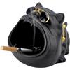 KQDRAVINE Posacenere per esterni, posacenere divertente, grande, divertente regalo per uomini, balcone, ufficio, nero