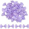 QUARKZMAN 30Pz Fiocchetti Viola 3.8x2.5cm Fiocchi Nastro Raso per Creazioni Regalo Fiocco Piccoli per Decorazioni all'Ingrosso Mini Fiocchetti Natalizi