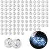 Roselee Mini Led Palloncini Luci Bianchi, 100pezzi Mini Lampada Led Palloncini Luci Rotondo Lanterne per Festa di Compleanno, Matrimonio, Halloween, Decorazione Natalizia