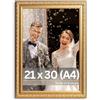 Victor cornice portafoto "Chagall" oro 21x30 cm - stile barocco vintage - vetro vero - adatta per certificati - decorazione per la casa