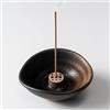 Urban Nest Portaincenso in Ceramica - Bruciatore di Incenso Artigianale per Bastoncini e Coni (Smalto Colorato, 8×10×4 cm)