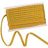 PH PandaHall Cavo In Poliestere Intrecciato Dorato, 18m Corda Piatta Treccia Trim 3-Ply Crafting Cord Trim Filo Stringa Nastro per Costume Cucito Fai Da Te Artigianato Fai Da Te Decorazioni per Casa
