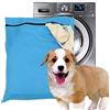 Wudong Borsa per biancheria di animali domestici, con filtro blu per il pelo degli animali domestici, per lavatrice, con cerniera YKK, per asciugamani e cucce degli animali