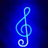 ENUOLI MUSIC NOTA NOTA Neon firma le luci al neon blu per la decorazione della parete Led luci notturne batteria o usb luci al neon a comando usb illuminazione segni decor per camera da letto soggior