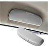 SKTU Custodia per occhiali auto compatibile con Volvo XC40 XC60 XC90 - Porta occhiali da sole per auto, scatola di conservazione per occhiali, materiale ABS (grigio)
