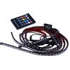 Riloer 12V Car RGB LED Chassis Light Strip, Neon Automobile Under Glow Chassis Light Bar Strip Atmosfera decorativa, con luminosità remota e controllo musicale