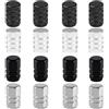 YFTRFR 16 Pezzi Tappi Stelo Valvola Pneumatici, Materiale in Lega di Alluminio Tappi Parapolvere Resistenti alla Corrosione per Auto, Camion, Motociclette, SUV, Bici e Scooter Elettrico (2 Colore)