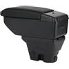 ZENVI Braccioli Compatible with Citroen C3 Braccioli Mk3 2017-2023 Console Centrale Organizer Immagazzinaggio Scatola Doppio Spazio Può essere come supporto gomiti