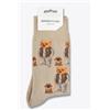 Baron Filou Knit Socks Sand Brown Calza Iconica Misto Cot Sabbia