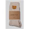 Baron Filou Essential Socks Calza Cot Organic Ricamo Orso Sabbia