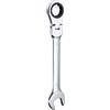 QUARKZMAN Chiave a Cricchetto Flessibile Con Testa Girevole Da 32mm Chiave a Cricchetto Metrica Combinata Con Testa Girevole a 180° 72 Denti in Acciaio Al Cromo Vanadio Apertura a Cricchetto