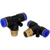 CNCTEC Raccordo pneumatico multiplo TE 1/4 - 6 mm IQS T aria compressa