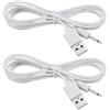 ECSiNG 2 Cavi di Ricarica USB A 2,5 Mm Maschio CC Compatibili con Derma Pen Dr Pen M8 A1 A6 N2 X5 A6
