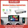 AUTOABC Modulo interfaccia wireless Apple CarPlay Android Auto per Audi A3 8P 8V A4 B9 A5 Q2 Q7 Q5L USB AirPlay Mirror Link multimediale Supporta telecamere aftermarket e OEM