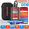 THINKCAR ThinkDiag 2 Sistema COMPLETO Protocollo CANFD 15 Reset 1 Anno Strumenti diagnostici OBD2 automatici gratuiti Scanner bidirezionale Codifica ECU