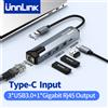 Unnlink Adattatore Ethernet USB 1000Mbps Scheda di rete USB 3.0 tipo C a RJ45 per Nintendo Switch PC Laptop TV Box Internet USB Lan