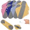 VOSSOT 8 Pezzi Assorbenti Lavabili salvaslip lavabili Mestruale Ecologici in Fibra di Bambù, Assorbente Lavabile Igienici,salvaslip cotone,fodera per mutandine,adatto a tutte le donne,23 cm