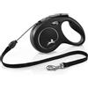FLEXI Guinzaglio New Classic Cord Nero M - 5 METRI