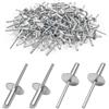 Jerhyun 120 Pezzi Rivetti, Rivetti Alluminio, Ribattini Alluminio Applicabile Agli Elettrodomestici, Veicoli Motore Attrezzature Meccaniche (4.8X16X16mm)