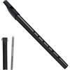 Klerbesh Fischietto Irlandese Alluminio, Tin Whistle Tradizionale con Suono Chiaro e Piacevole, Fischietto a 6 Fori in Lega di Alluminio per Principianti, Studenti e Appassionati di Music (Nero D)