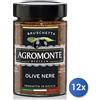 Agromonte 12x Multipack Agromonte Bruschetta Olive Nere Gr 100