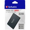 Verbatim SSD 1000 GB 2.5" SATA III Alta Velocità 560 MB/s