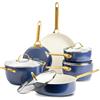 GreenPan Batteria di Pentole 10 Pezzi Padova Antiaderente Oxford Blue