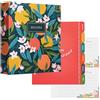 Jot & Mark Raccoglitore per ricette a 3 anelli da 21,6 x 24,1 cm, con 50 biglietti di ricette abbinati da 10,2 x 15,2 cm, 25 protezioni per fogli superiori e inferiori, 5 maniche non divise a pagina
