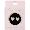 Depesche 13914.002 - Orecchini a perno in oro con cuore e brillantini, idea regalo