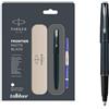 Parker Frontier Matte Black CT RB Roller Ball RollerBall Pen inchiostro blu f...