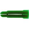 Fischer 18904 - Tassello in polipropilene P 8 C, speciale attacco a vite, in legno, confezione da 100, colore: Verde