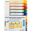 Grafoplás | Separatori traslucidi personalizzabili, 10 posizioni, A4, prolipropilene extra 300μ, 11 fori, perfetti per raccoglitori