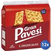 Gran pavesi 12x Multipack Crackers Gran Pavesi Salati Rossi Gr 560
