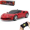 JAMARA 403124 - Ferrari SF90 Stradale 1:24 Rosso 2,4GHz - velocità 7 Km/h