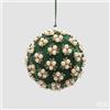 EDG Enzo De Gasperi Addobbo Palla di Natale Elizabeth D 10 Cm Green