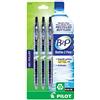 Pilot Bottle-2-Pen (B2P) - Penna a rullo retrattile in gel di alta qualità in bottiglie riciclate (3 pezzi) a punta fine, inchiostro gel nero G2, ricaricabile, impugnatura comoda (31607)