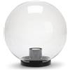 Velamp APOLUX - Lampada Sferica da esterno, diametro 200mm, Attacco E27, Trasparente | Impermeabile IP44, Diffusione a 360°, Ideale per giardini, terrazze e vialetti