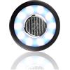 Teguangmei Luci per Tettuccio Auto LED Plafoniera Senza Fili USB Ricaricabile Lampada da Parete per Vano di Carico per Camion/Barca/Armadio Camera da Letto/Luce da Campeggio(Bianco-Blu Ghiaccio)
