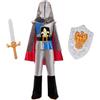 Lito Angels Costume da Cavaliere per Bambino con Mantello Spada Scudo Cintura Ragazza con cappuccio rosso per Ragazzi Halloween Carnevale Età 5-6 Anni Taglia 116