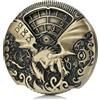 DNDND Spinner DND Dice DNDND - Set di dadi 7 in 1, in metallo, con scatola regalo Grogeous, per giochi da tavolo e giochi da tavolo (ottone)