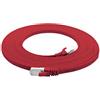 1aTTack.de Cat.7 Cavo di Rete Piatto 10GB/s Slim Flat Cavi RJ45 Patch Cavi di Installazione Nastro - Compatibile CAT5 CAT6 CAT7 Cat 8 Rosso - 1 Pezzo 7,5m