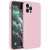 Mixroom - Cover Custodia Case per iPhone 12 PRO Max Protezione Copre Fotocamera in Silicone TPU Opaco con Bordi Piatti Colore Rosa
