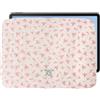 Kunaxku Custodia PC Portatile 14 pollic Custodia Computer Graziosa Borsa per Laptop Compatibile con MacBook Air/Pro Retina Notebook da 13-13,3 Pollici (Rosa)