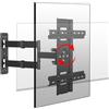 HILLPORT Rotazione 90° Supporto TV da Parete Girevole/Estendibile per 32-60 Pollici, Carico 28kg VESA 400x400mm, Compatibile Televisione Verticali e Monitor, Braccio Regolabile DY3260