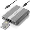 Alxum 10Gbps CFexpress tipo A e SD4.0 UHS-II Dual Slot Lettore di schede USB C USB 3.1 Gen 2 CF Express Reader per CFExpress tipo A/SD/SDHC/SDXC/SDUC, compatibile con Windows/Mac/Linux/Android